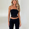TUBE TOP - ZWART