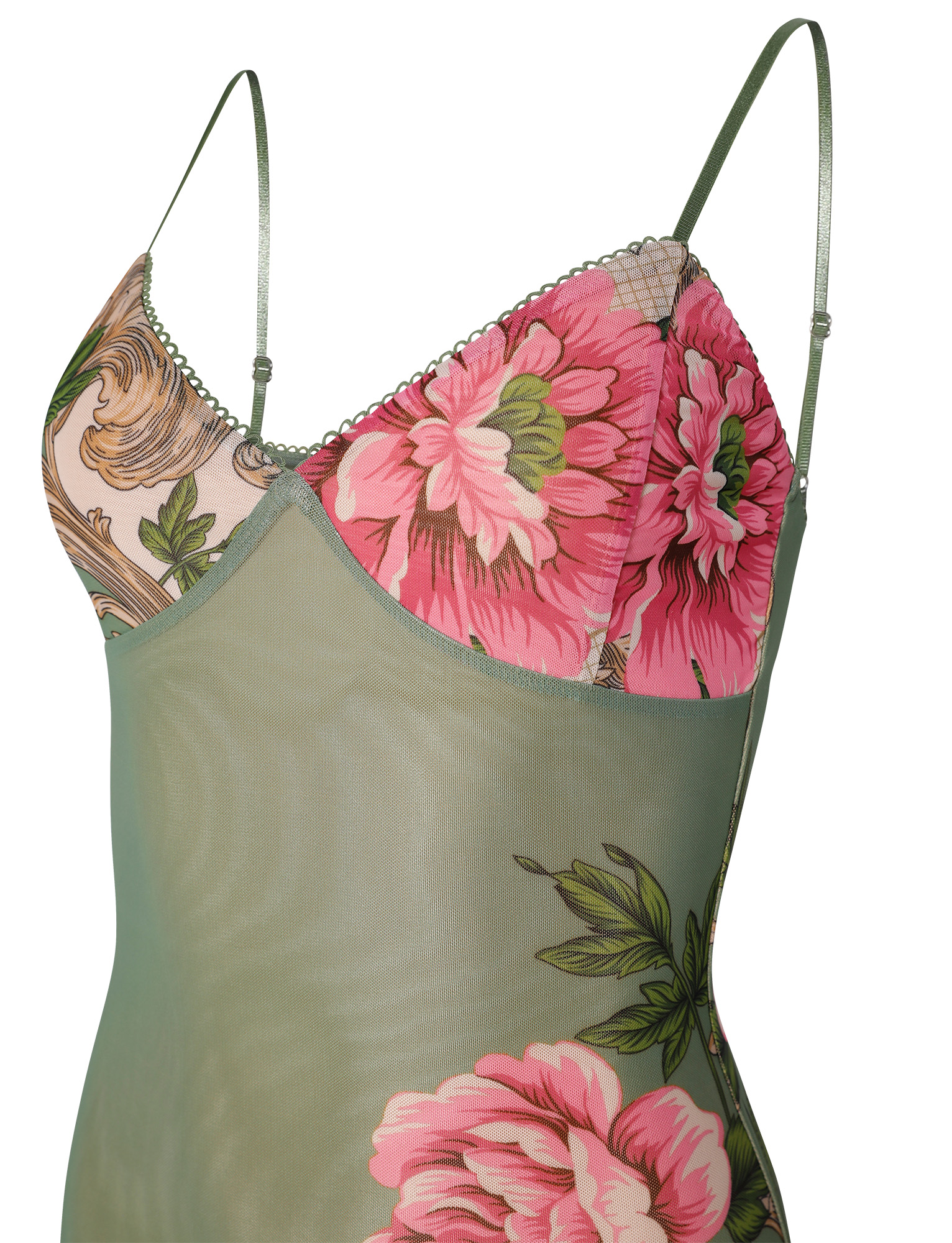 JULIANNA JURK - GROEN : BLOEMEN : ROCCOCO BLOEMEN