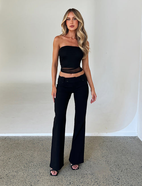 TUBE TOP - ZWART