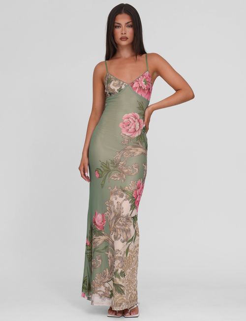 JULIANNA JURK - GROEN : BLOEMEN : ROCCOCO BLOEMEN