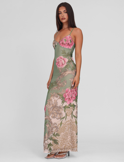 JULIANNA JURK - GROEN : BLOEMEN : ROCCOCO BLOEMEN