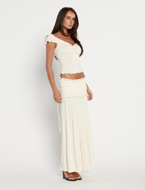 DENALI TOP - NEUTRAAL: BONE